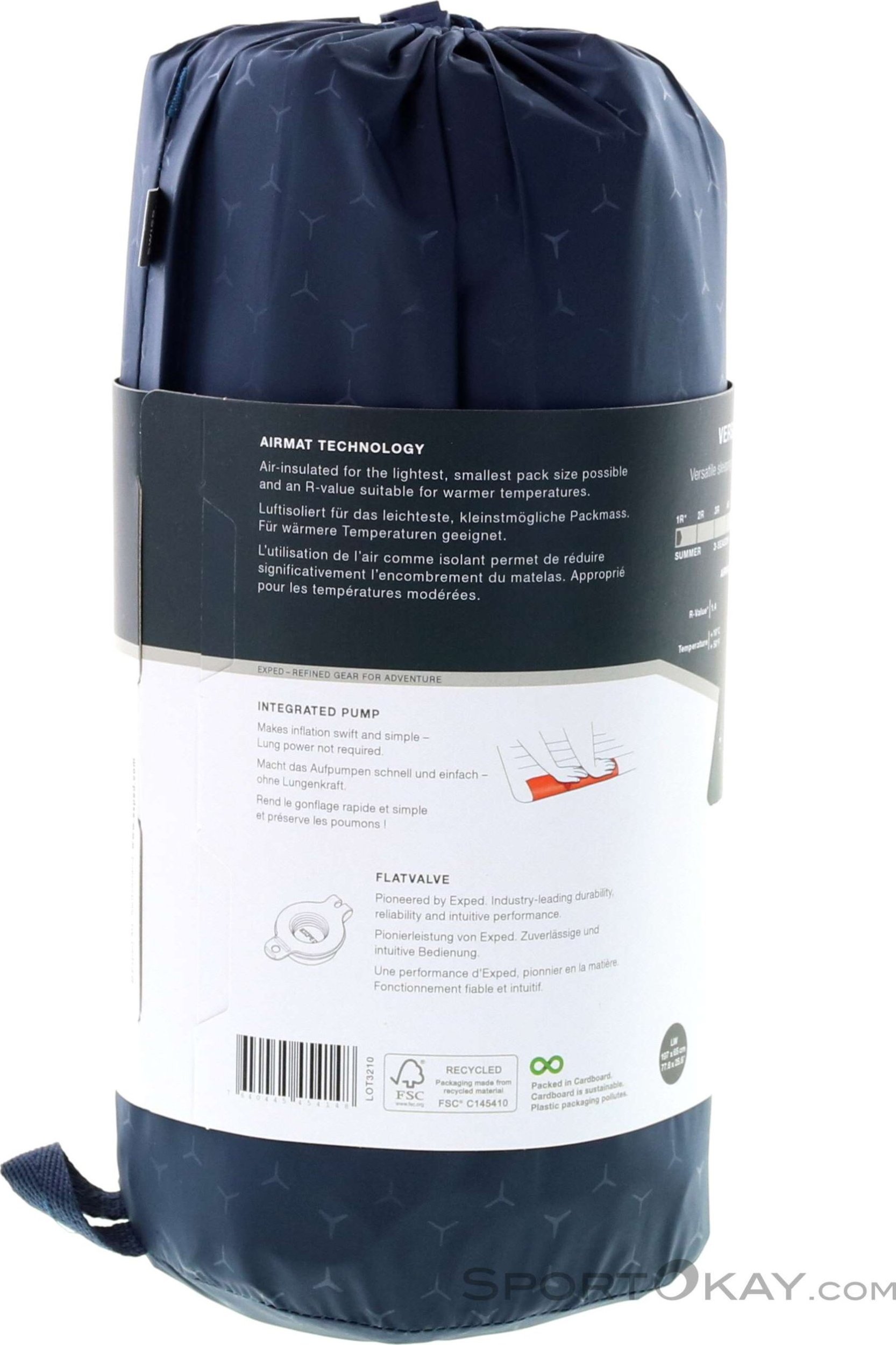 Mata dmuchana DeepSleep Versa R1 LW Exped granatowa