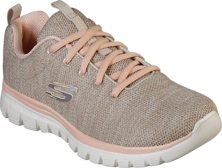 Skechers Skechers damskie buty sportowe Graceful Twisted Fortune 12614 NTCL Natural/Coral 37