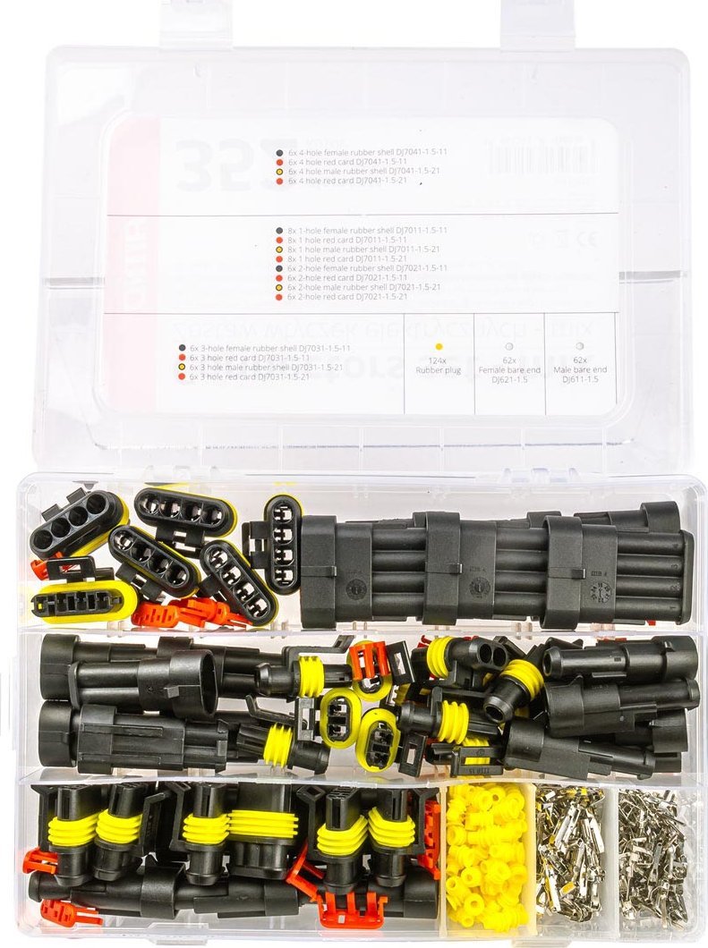 AMiO Kostki wtyki złącznik superseal hermetyczne 352 szt. amio-03035