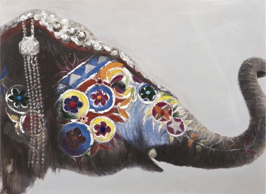 Witek Home Obraz 90x120cm Słoń Orient