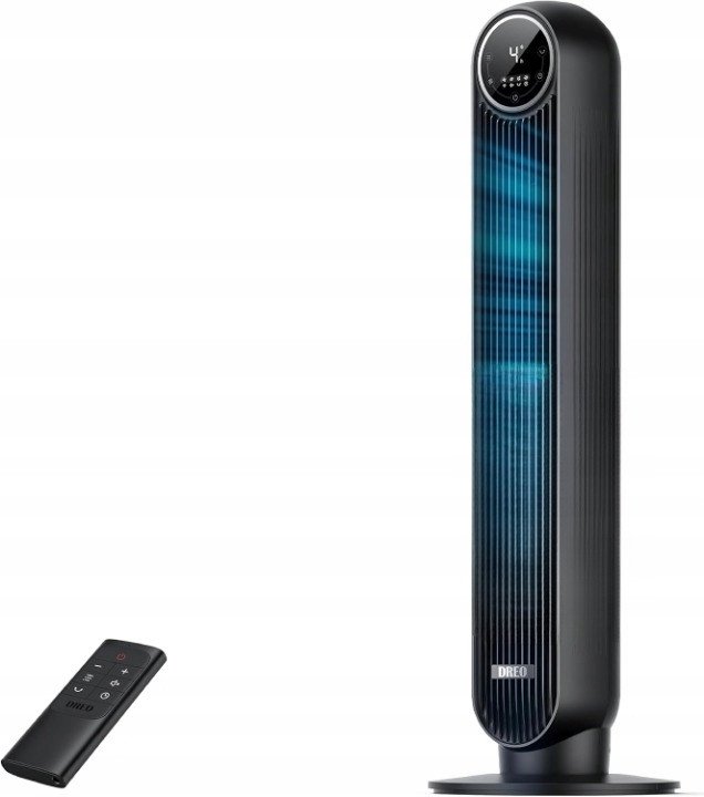 Dreo wentylator kolumnowy 20dB 10m zasięgu 4 tryby oscylujący 90 DRHTF007