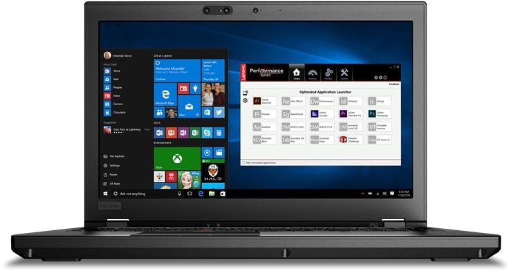 Lenovo ThinkPad P52 Core i7 8850H (8-gen.) 2,6 GHz / 8 GB / 240 SSD / 15,6" FullHD / Win 11 Pro + Nvidia Quadro P2000