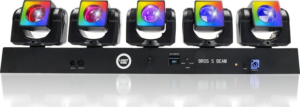 LIGHT4ME EFEKT ŚWIETLNY LED 5x GŁOWICA RUCHOMA GŁOWA LED OŚWIETLENIE SCENICZNE