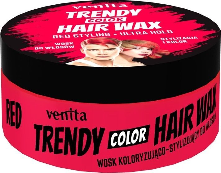 VENITA_Trendy Hair Wax wosk do włosów Red 75g