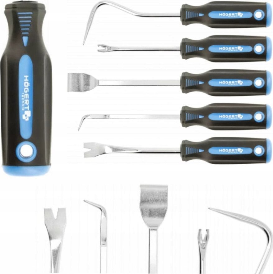 Högert Technik HOGERT ZESTAW ŚCIĄGACZY I HACZYKÓW 5szt.