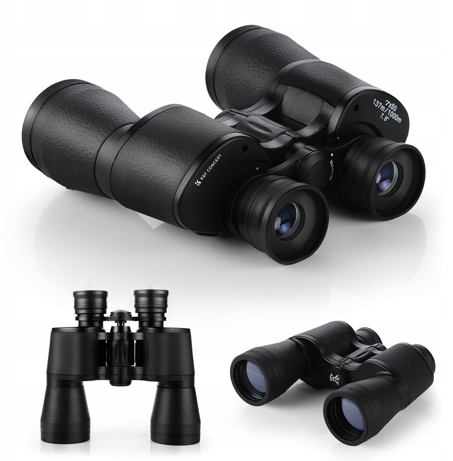 Profesjonalna Lornetka K&F CONCEPT ZOOM 7x 50mm 7x50 BaK4 Futerał / KF33.093