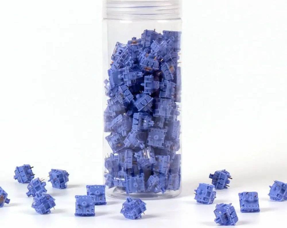 Keychron Keychron Gateron CJ Light Blue Switch Set, Key Switches (Light Blue, Pack of 110)