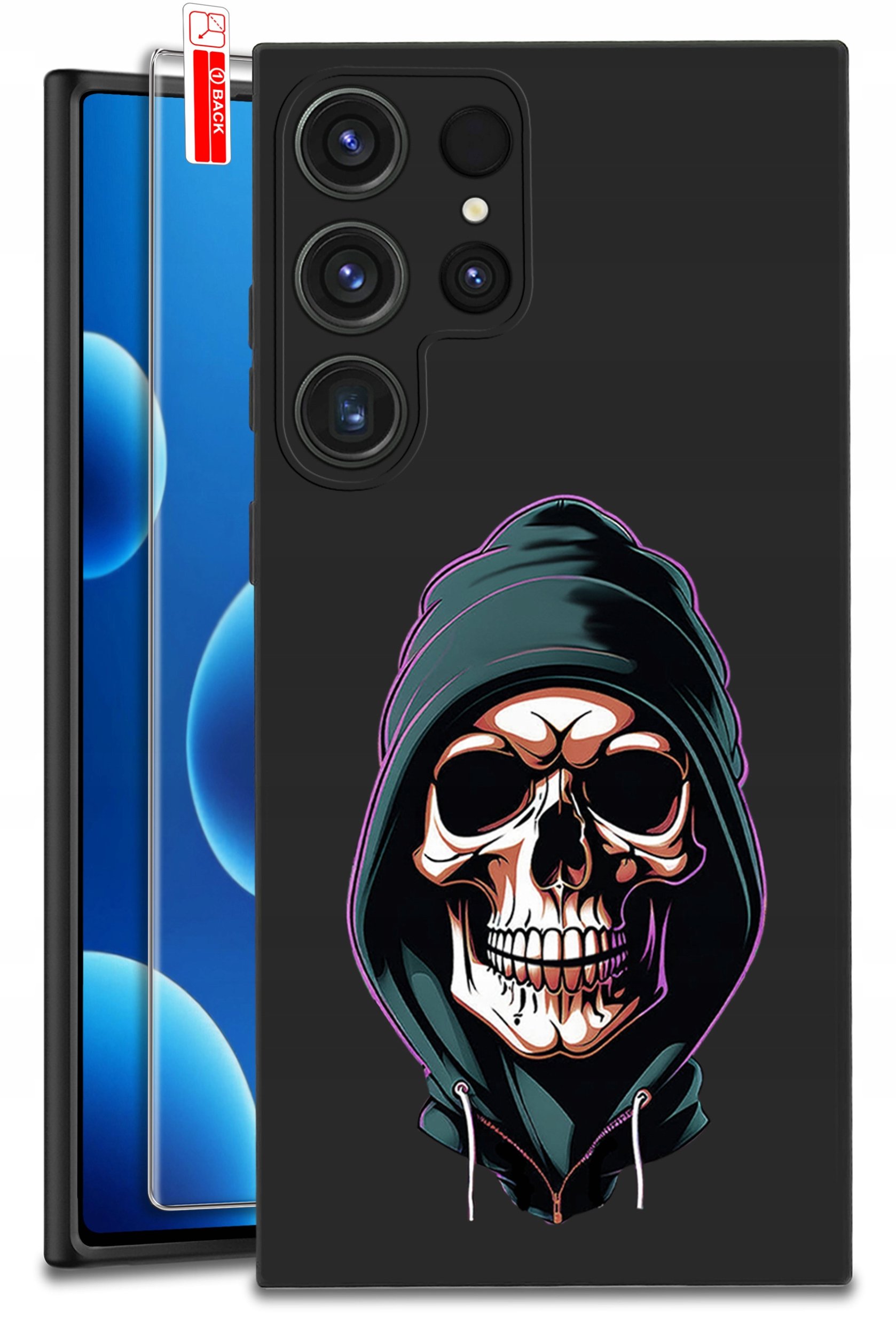 ETUI do Samsung Galaxy S24 Ultra | WZORY | SILIKONOWE MATT CASE + SZKŁO 9H