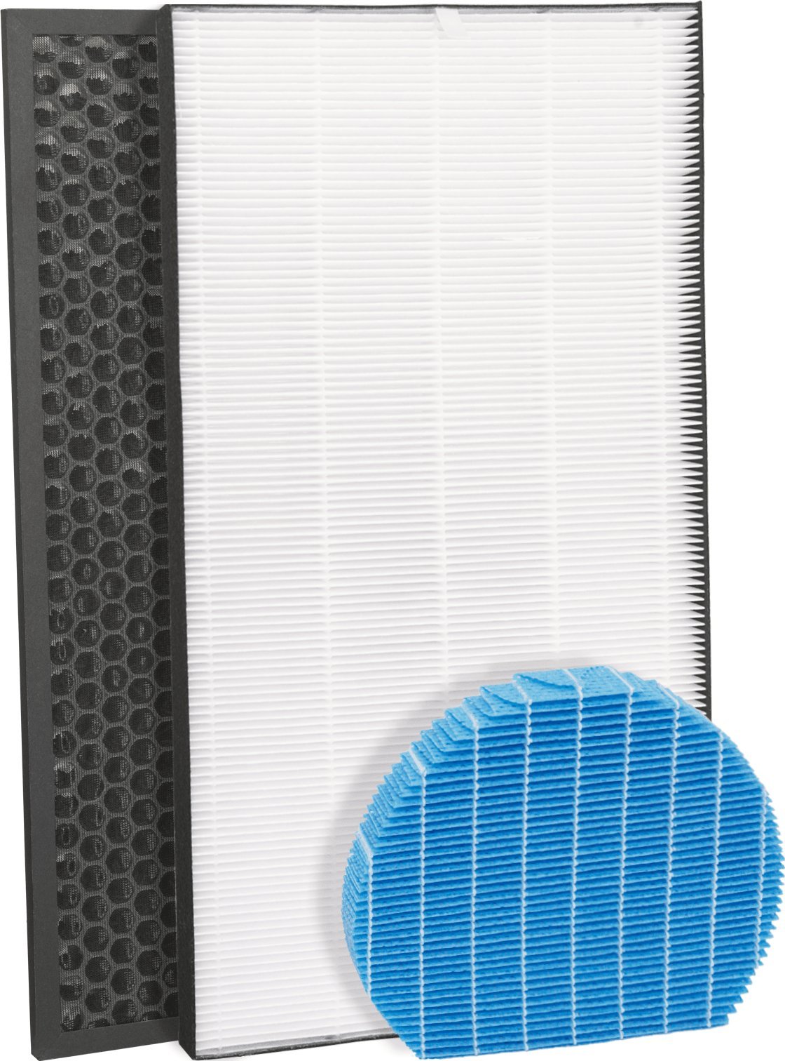 Zeyxo Zestaw filtrów wody, HEPA i węglowego FZ-D60HFE, FZ-D60DFE, FZ-A61MFR do oczyszczaczy powietrza SHARP KC-D60EUW / KCG60EUW
