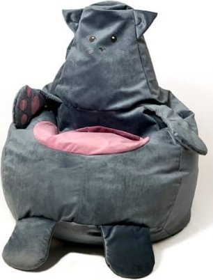 Go Gift Pufa worek sako KOTEK szary XL 130x90