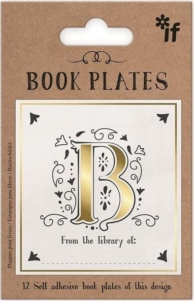 IF Ekslibris - zestaw naklejek - litera B