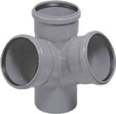 Magnaplast Czwórnik kątowy 67° kanalizacji wewnętrznej HTED 110mm (11450)
