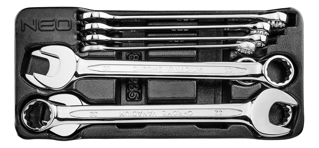 Neo Zestaw kluczy płasko-oczkowych 20-32mm 8szt. (84-235)