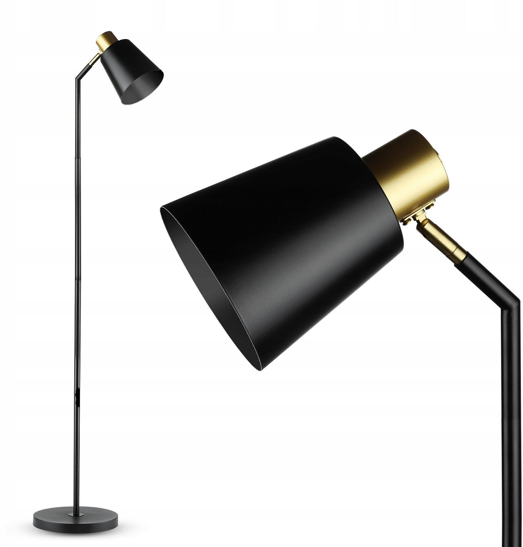 Lampa podłogowa Interlook Lampa podłogowa modern E27 60 W czarny, żółty