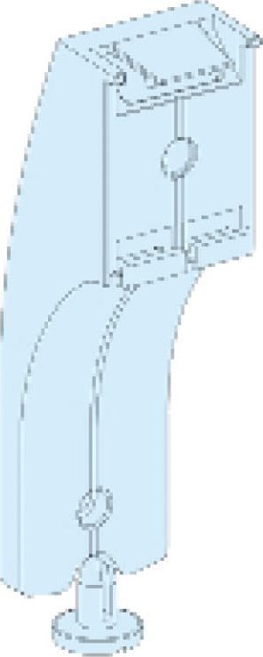Schneider Electric Prisma Plus G Wsporniki poziomych prowadnic kabli LVS04255 /12szt./