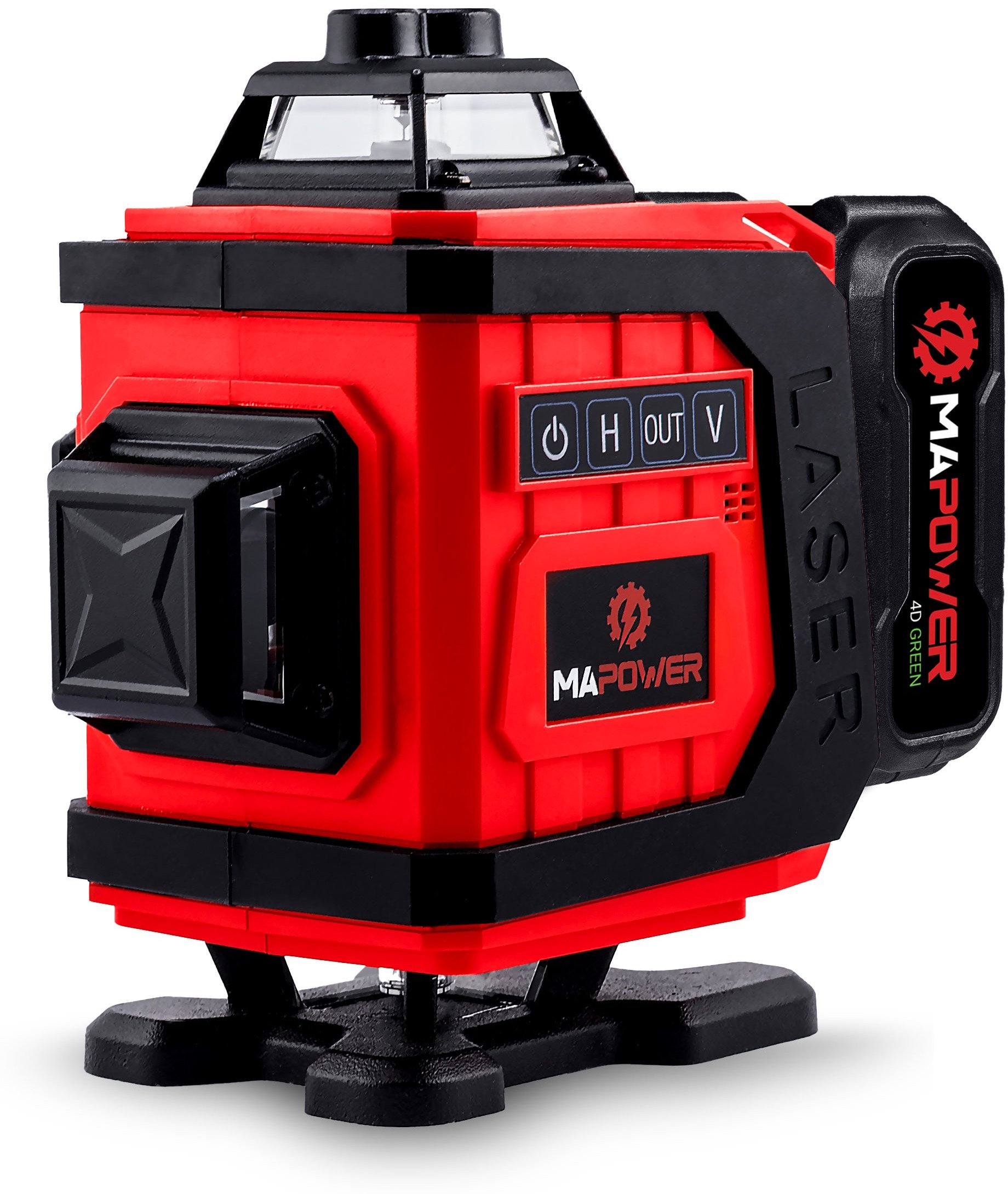 POZIOMICA LASEROWA LASER KRZYŻOWY 360 4D ZIELONY ELEKTRONICZNY KOMPENSATOR