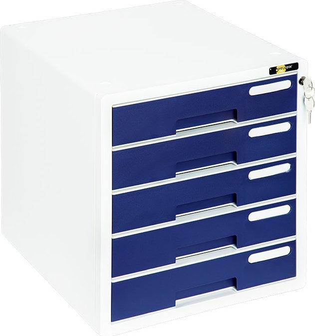 Grand Pojemnik 5 szuflad Yellow One YL-SP05 biało-granatowy, BIAŁO-GRANATOWY