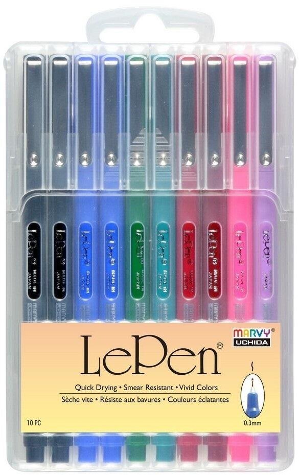 Cienkopis LePen Basic 10szt UCHIDA