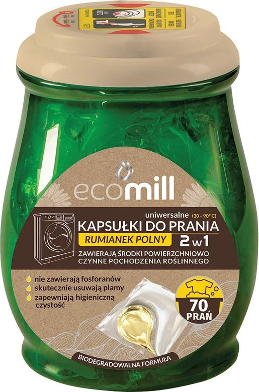 Ecomill kapsułki do prania rumianek polny 70 szt