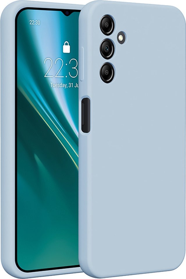 Etteri Nakładka Etteri Silicone Case do Samsung Galaxy A14 jasnoniebieska