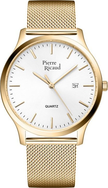 Zegarek Pierre Ricaud Zegarek męski Pierre Ricaud P91094.1113Q złoty