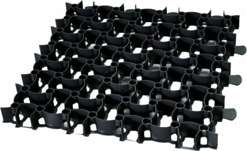 Onduline Kratka trawnikowa parkingowa czarna zewnętrzna 49,2x49,2 cm