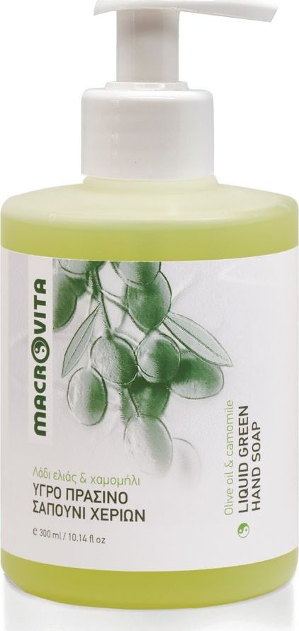 Macrovita Zielone Mydło W Płynie Z Bio-oliwą Z Oliwek I Bio-rumiankiem 300ml