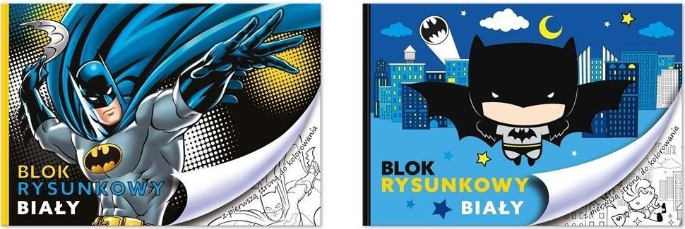 Beniamin Blok rysunkowy A4/20K biały Batman