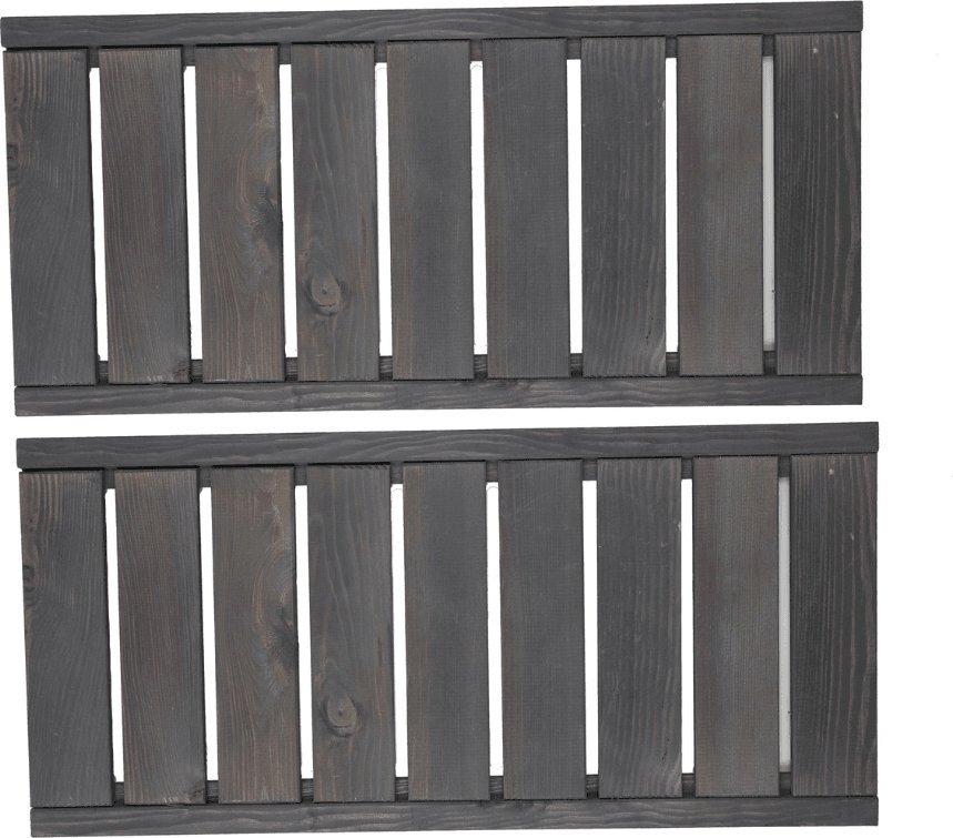 Wamar-Sosenka Półka prosta 2 szt do regału drewnianego LSR Szary 70x33cm Olejowany