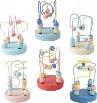 Classic World CLASSIC WORLD Pętla Motoryczna Logiczna Przeplatanka Edukacyjna Labirynt dla Dzieci 1 szt.