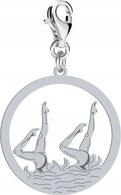 Radziszewska Srebrny Charms Pływanie Synchroniczne DEDYKACJA