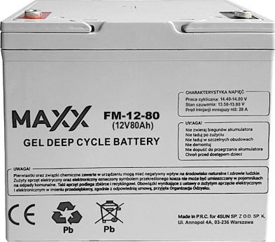 Maxx Akumulator żelowy Maxx 80Ah 12V