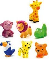 Djeco Gumowe zwierzątka SAVANA Djeco