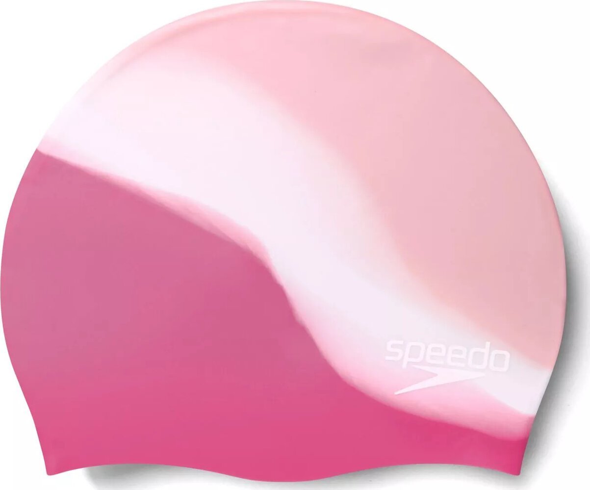 Speedo Dziecięcy czepek silikonowy Speedo MULTI COLOUR SILC CAP JU oyster/white/blush