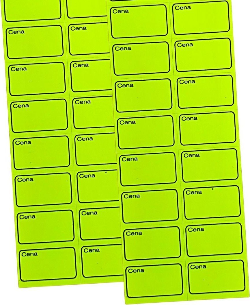 StudioCen Ceny samoprzylepne na pasku żółte - 240 etykiet
