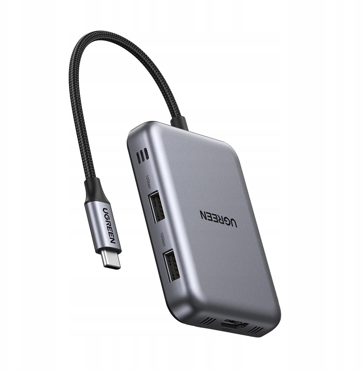 HUB USB Ugreen Hub USB-C 7w1 HDMI USB-C USB-A SD/TF - szary