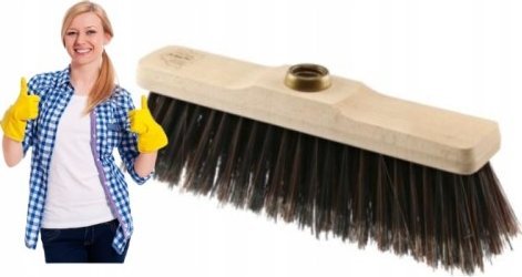 Galicja Miotła do zamiatania drewniana uniwersalna 28x5,5 cm