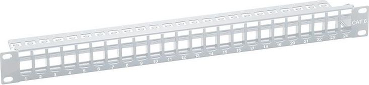 LogiLink Patch panel 19" 1U 24x slot keystone nieekranowany Szary (NK4044)