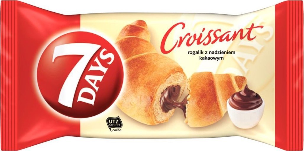 7 DAYS 7 Days Rogalik z nadzieniem kakaowym 60 g