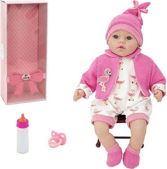 Adar Lalka bobas z dźwiękiem w pudełku 45cm różowa (519947)