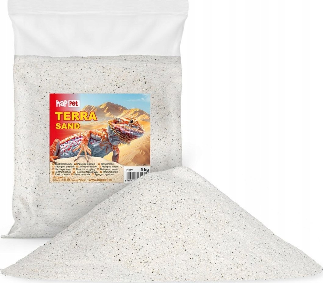 Happet Piasek do terrarium Happet kremowy 5kg
