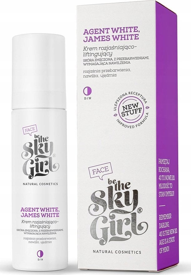 Be the Sky Girl Agent White, James White Krem rozjaśniająco-liftingujący 50ml