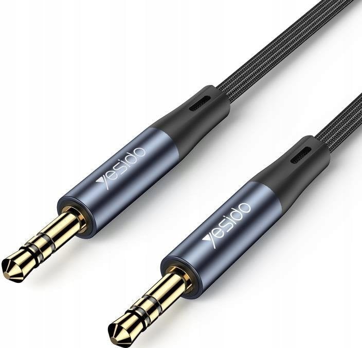 Kabel Yesido yesido Kabel Audio YAU39 3.5mm Aux Male - 3.5mm Aux Male, 1m, BLACK / CZARNY