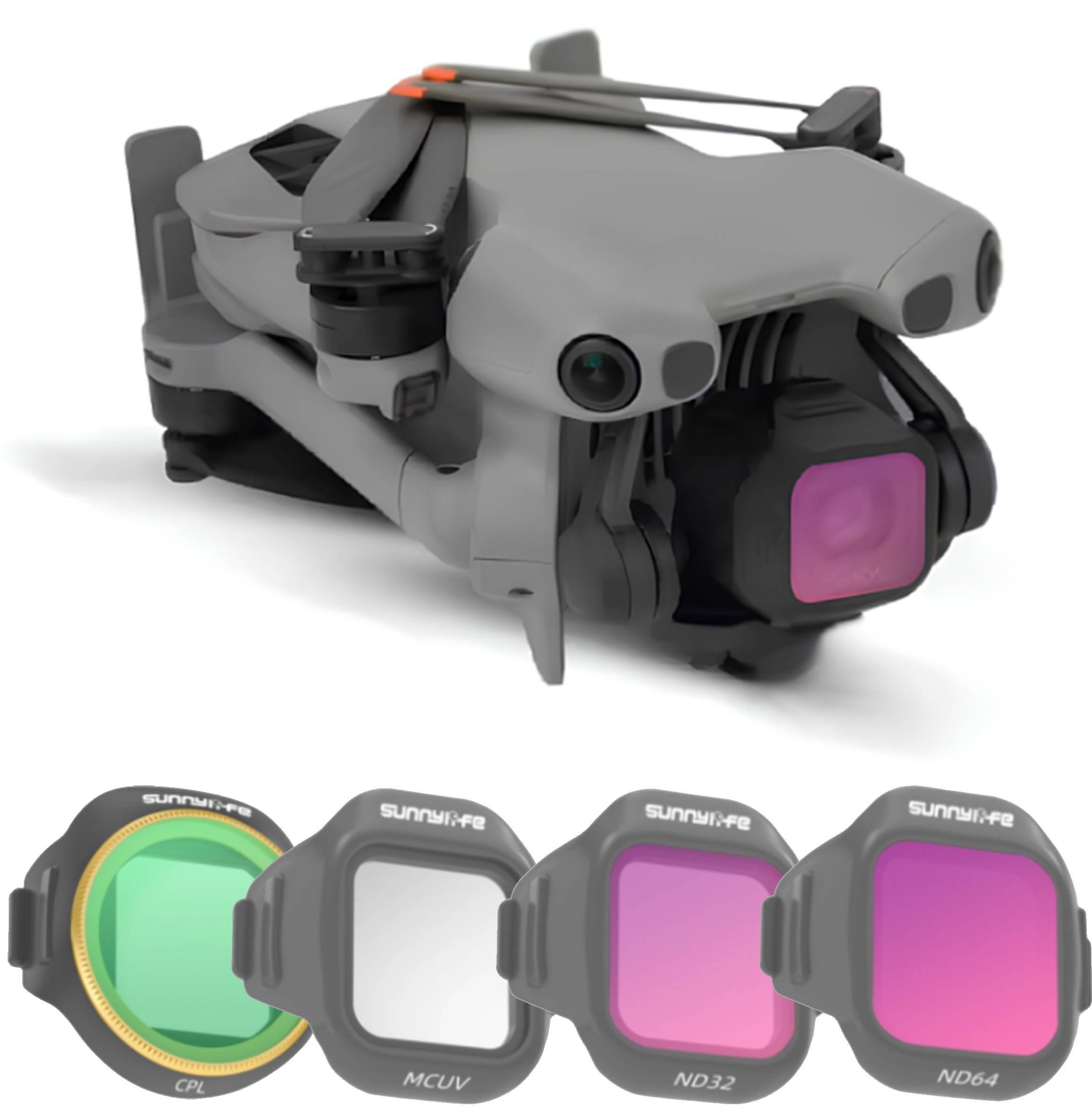 ZESTAW 4 FILTRÓW MIX DO DRONA DJI MINI 5 PRO - CPL / MCUV / ND32 / ND64