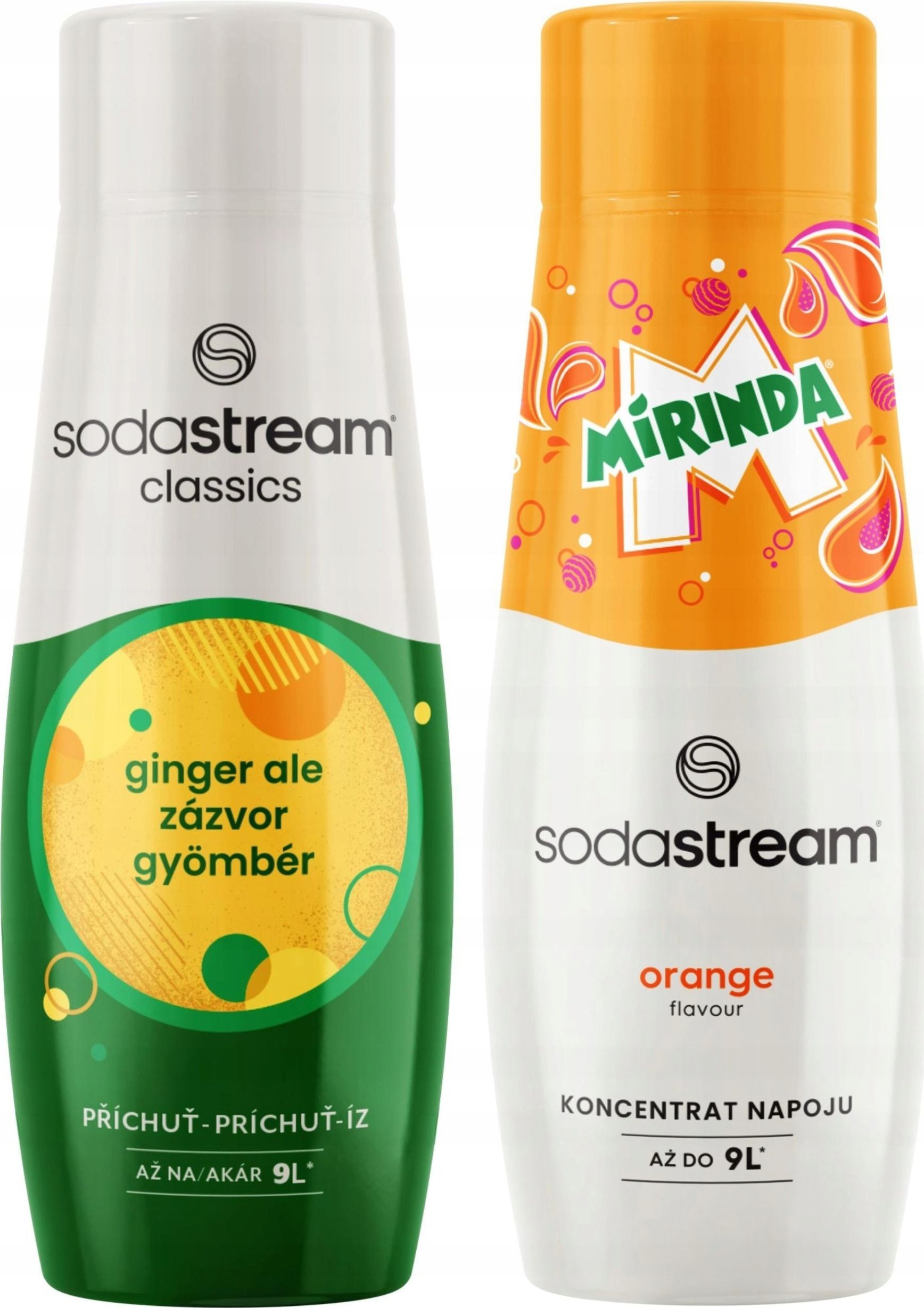2x Syrop do Saturatora SODASTREAM Imbir Ginger + MIRINDA Koncentrat do Wody