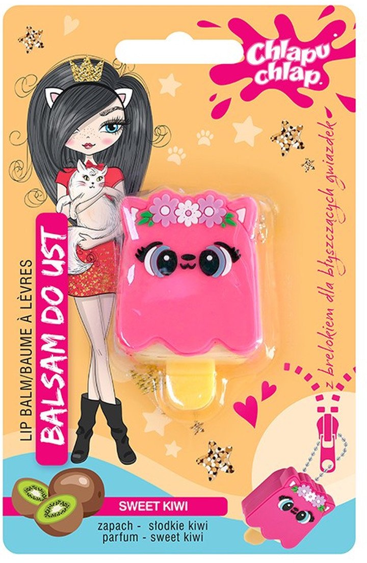 Chlapu Chlap Balsam do ust z brelokiem - Słodkie kiwi