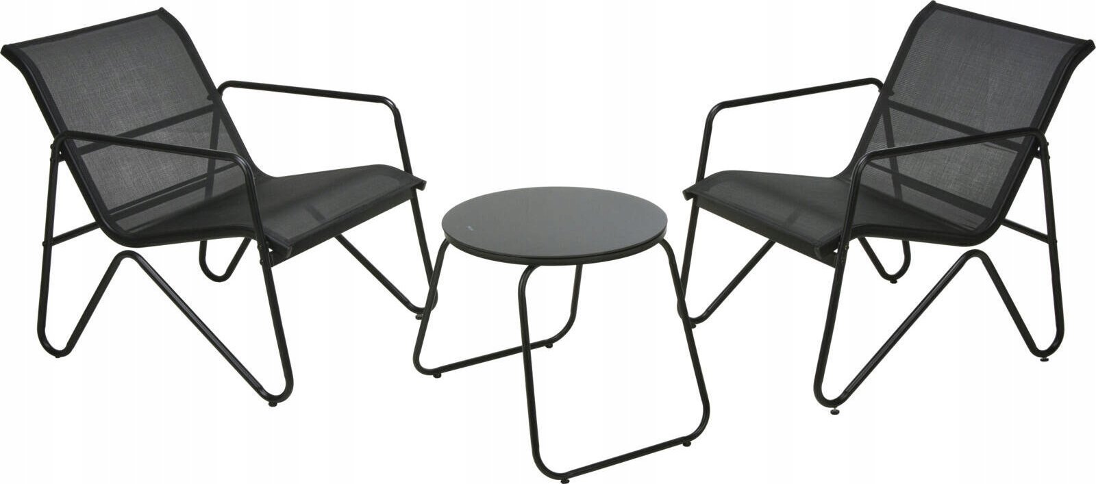 Costway Zestaw mebli ogrodowych, stolik i dwa krzesła