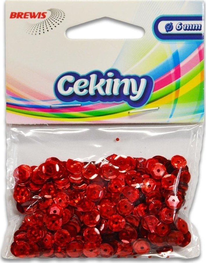 Cekiny hologramowe H 20 czerwony