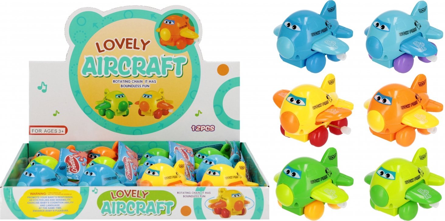 Mega Creative ZAB NAKR SAMOLOCIK 8CM MIX6 MC DISP 12/216/432