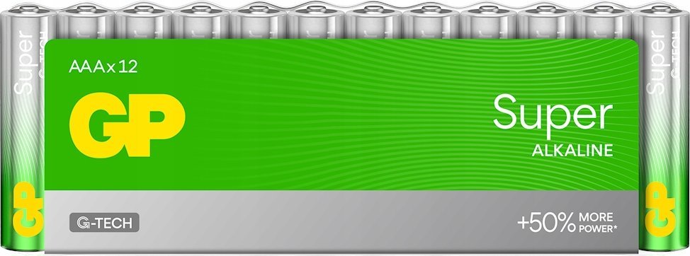 GP 1x12 GP Super Alkaline 1,5V AAA Micro LR03 Rel.03024AETA-S12